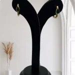 گوشواره سنگ سوارسكي (زمرد سبز)